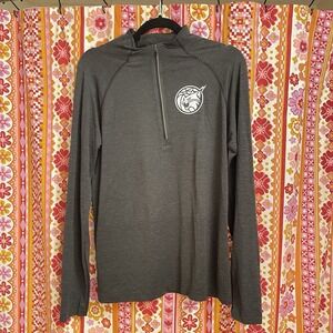 Minnesota Lynx Lululemon Mens‎ Medium Grey 1/4 Zip Pullover WNBA Metal Vent Tech